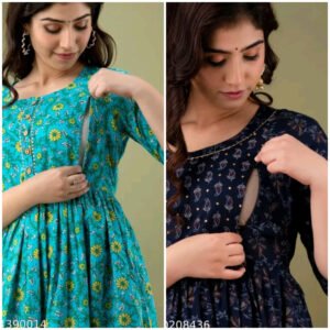 "Stylish maternity kurti for feeding | Cotton | comfortable wear for pregnant women"